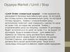 Ордера Market / Limit / Stop