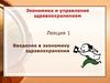 Введение в экономику здравоохранения