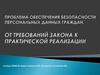 Проблема обеспечения безопасности персональных данных граждан