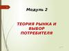 Теория рынка и выбор потребителя