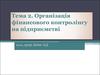 Організація фінансового контролінгу на підприємстві
