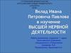 Вклад Ивана Петровича Павлова в изучение высшей нервной деятельности