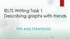 Describing graphs with trends. Tips and strategies