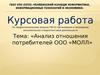 Анализ отношения потребителей ООО «МОЛЛ»