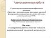 Аттестационная работа. Планирование работы гимназии в области исследовательской/ проектной деятельности