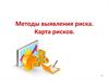 Методы выявления риска. Карта рисков