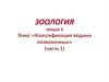 Классификация водных позвоночных (часть 1)