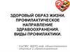 Здоровый образ жизни. Профилактическое направление здравоохранения. Виды профилактики
