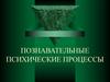 Познавательные психические процессы
