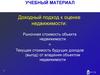 Доходный подход к оценке недвижимости: Рыночная стоимость объекта недвижимости