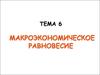 Макроэкономическое равновесие. Тема 6