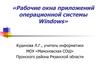 Рабочие окна приложений операционной системы Windows