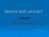 Выпуклый анализ. Выпуклые множества. Лекция 5