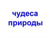 Чудеса природы на Земле