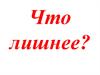 Что лишнее