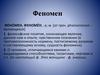 Понятие феномен