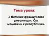 Великая французская революция. От монархии к республике