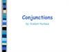 Conjunctions. Table of Contents
