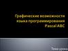 Графические возможности языка программирования Pascal ABC