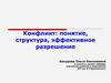 Понятие, структура, эффективное разрешение конфликта