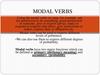 Modal verbs
