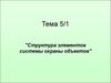 Тема 5/1. Структура элементов системы охраны объектов