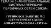 Многоканальные системы передачи первичных сетей связи