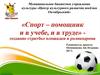 Спорт - помощник в учебе и в труде. Создание стритбол-площадки и роликодрома