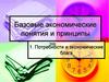 Базовые экономические понятия и принципы. Потребности и экономические блага