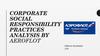 Corporate social responsibility practices analysis by Aeroflot