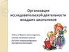 Организация исследовательской деятельности младших школьников