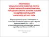 Программа комплексного развития систем ком. инфраструктуры гор. округа Верхняя Пышма Свердловской обл на период до 2025