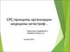 Принципы организации службы медицины катастроф