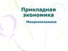 Прикладные аспекты теории потребительского выбора и спроса