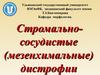 Стромальнососудистые (мезенхимальные) дистрофии