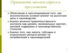 Применение анализа спроса и предложения. (Лекция 4)