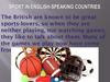 Sport in english-speaking countries