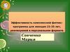 Эффективность комплексной фитнес-программы для женщин 21-35 лет, реализуемой в персональном формате