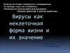 Вирусы как неклеточная форма жизни и их значение