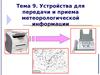 Устройства для передачи и приема метеорологической информации