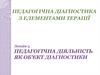 Педагогічна діяльність, як об’єкт діагностики