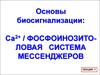 Основы биосигнализации: Са 2+ / фосфоинозитоловая система мессенджеров. Лекция 7