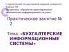 Тема: «Бухгалтерские информационные системы»
