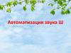 Автоматизация звука [Ш] в словах, фразах