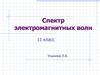 Спектр электромагнитных волн