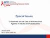 Special issues. Guidelines for the use of antiretroviral agents in adults and adolescents