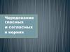 Чередование гласных и согласных в корнях