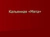 Кальянная мята. Кальянная комната