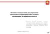 Основные направления регулирования деятельности территориальных сетевых организаций Челябинской области