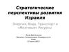 Стратегические перспективы развития Израиля. Энергия, Вода, Транспорт и «Мозговые» Ресурсы